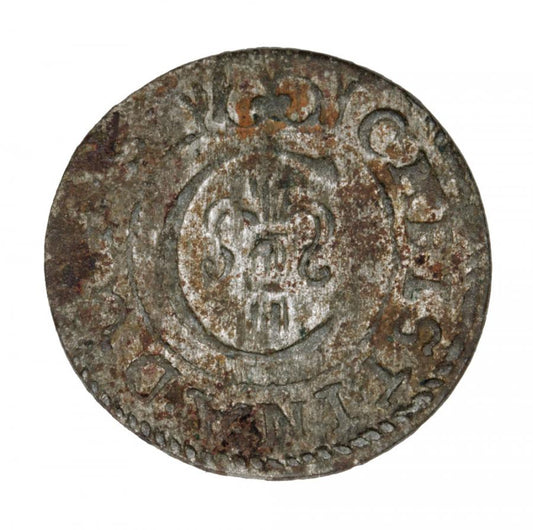 Szeląg 1652 Krystyna Waza Liwonia