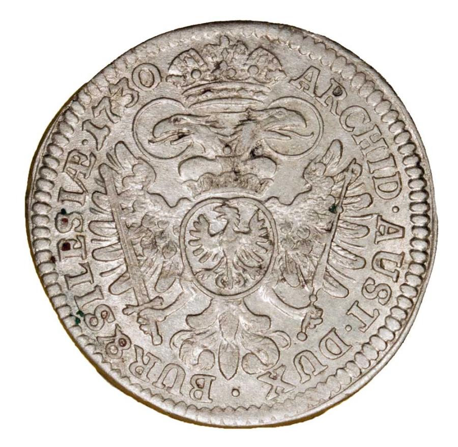 3 krajcary 1730 Karol VI Habsburg Śląsk Wrocław