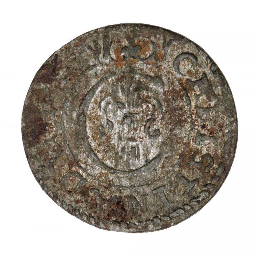 Szeląg 1652 Krystyna Waza Liwonia