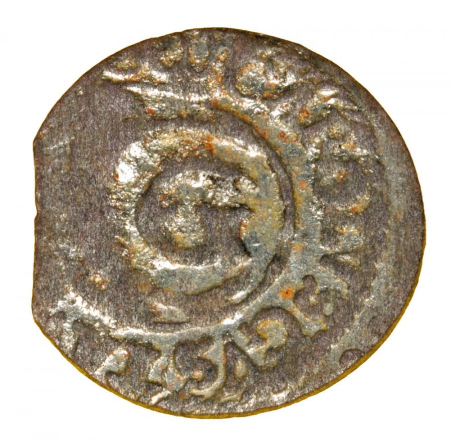 Szeląg 1655 Karol Gustaw Ryga