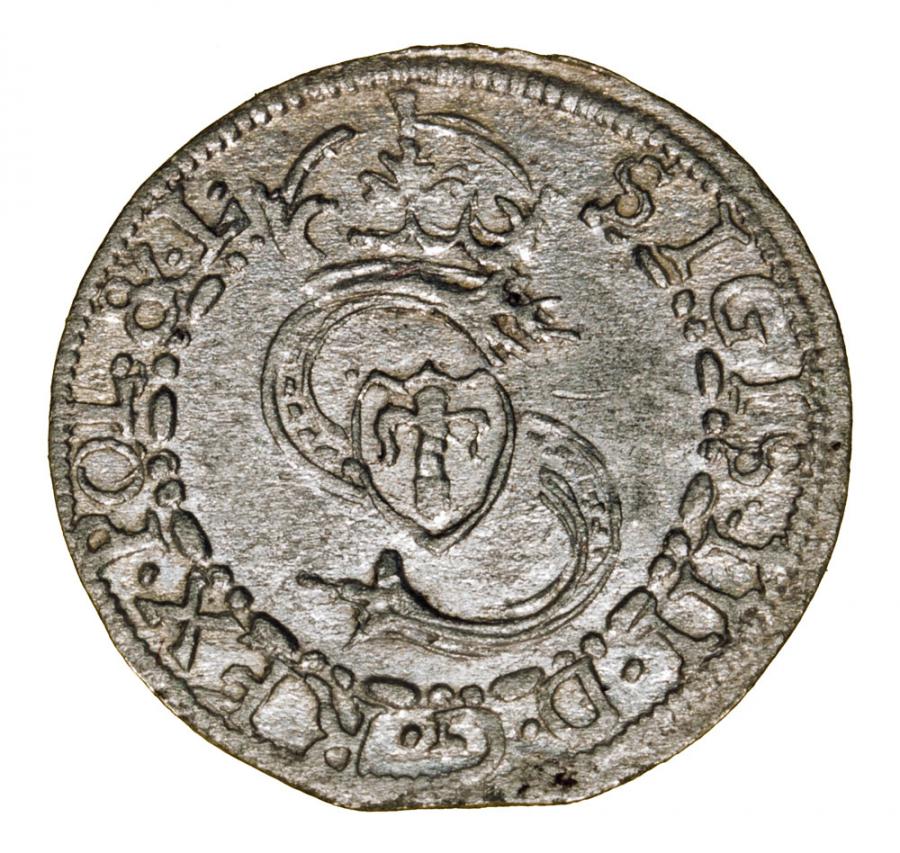 Szeląg 1607 Fryderyk i Wilhelm Kettler Księstwo Kurlandzkie Mitawa