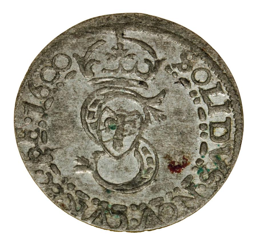 Szeląg kurlandzki 1600 Fryderyk i Wilhelm Kettler Księstwo Kurlandzkie Mitawa