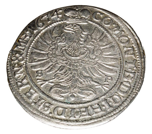 6 krajcarуw 1674 Sylwiusz Fryderyk Witemberski Olesnica