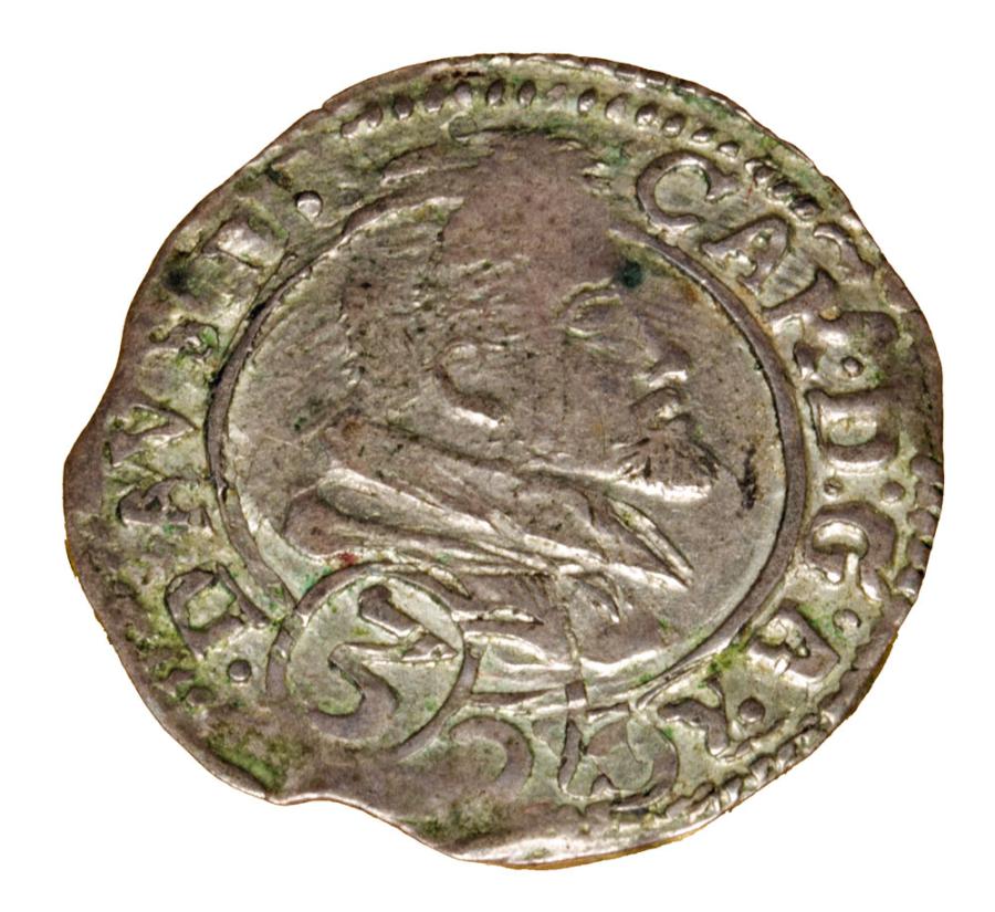 3 krajcary 1614 Karol Austriacki Księstwo Nyskie Biskupów Wrocławskich Nysa