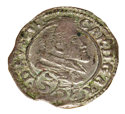 3 krajcary 1614 Karol Austriacki Księstwo Nyskie Biskupów Wrocławskich Nysa