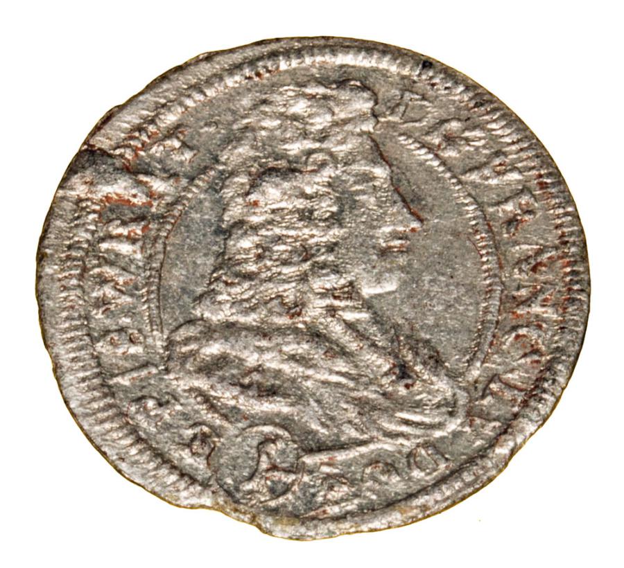 1 krajcar 1700 Franciszek Ludwik von Pfalz Księstwo Nyskie Biskupów Wrocławskich Nysa