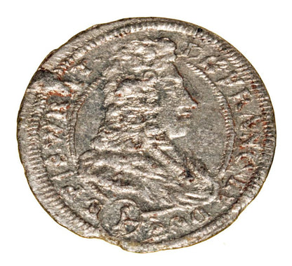 1 krajcar 1700 Franciszek Ludwik von Pfalz Księstwo Nyskie Biskupów Wrocławskich Nysa