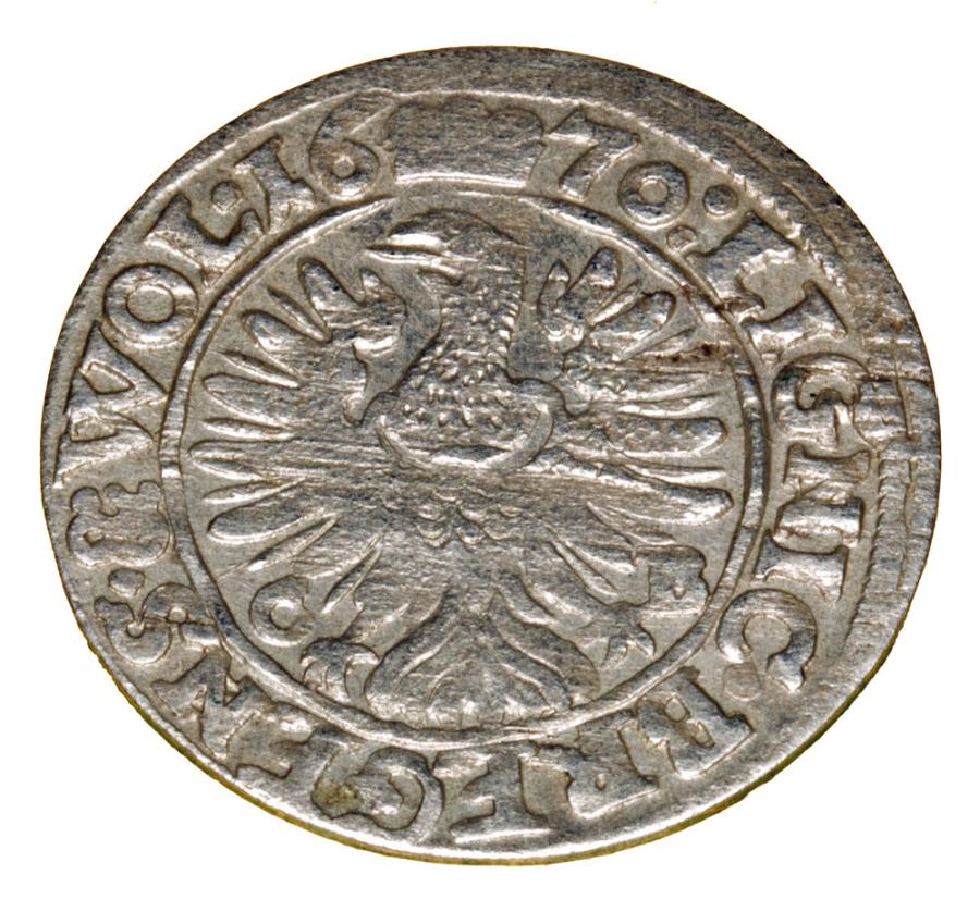 3 krajcary 1670 Chrystian Wołowski Księstwo Brzesko-Legnicko-Wołowskie Brzeg