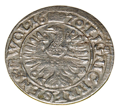 3 krajcary 1670 Chrystian Wołowski Księstwo Brzesko-Legnicko-Wołowskie Brzeg