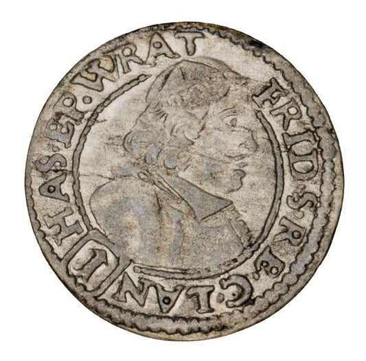 1 krajcar 1681 Fryderyk Heski Księstwo Nyskie Biskupów Wrocławskich Nysa