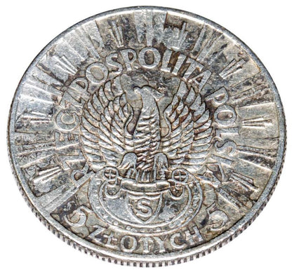 5 złotych 1934 II RP Warszawa Józef Piłsudski Orzeł Legionowy