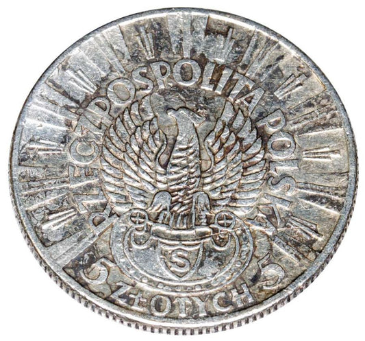 5 złotych 1934 II RP Warszawa Józef Piłsudski Orzeł Legionowy